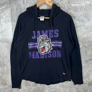 VICTORIAS SECRET PINK RARE BLING JAMES MADISON"DUKES" LIGHTWEIGHT DOG HOODIE S